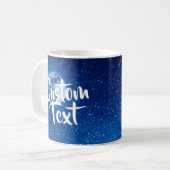 Blaue Vollmond-Gewohnheits-Tasse Kaffeetasse (Vorderseite Links)
