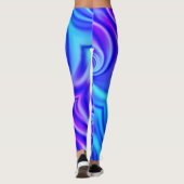 blaue Vortex-Leggings Leggings (Rückseite)