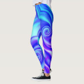 blaue Vortex-Leggings Leggings (Links)