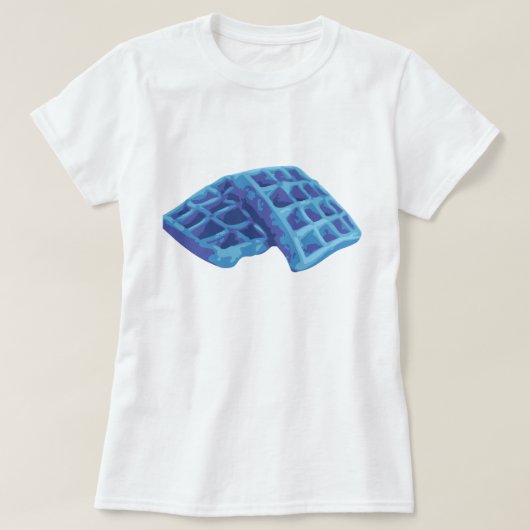 Blaue Waffel T-Shirt (Design vorne)