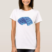 Blaue Waffel T-Shirt (Vorderseite)