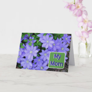 BLAUE WALDREBE/MUTTER/HAPPY MOTHER'S DAY KARTE