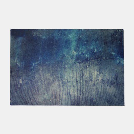 Blaue Wand Fußmatte (Vorderseite)