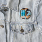 Blaue Wand und Tür Button (Beispiel)