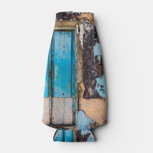 Blaue Wand und Tür Flaschenkühler (Vorderseite)