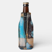 Blaue Wand und Tür Flaschenkühler (Flasche Rückseite)