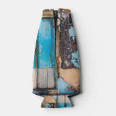 Blaue Wand und Tür Flaschenkühler (Rückseite)