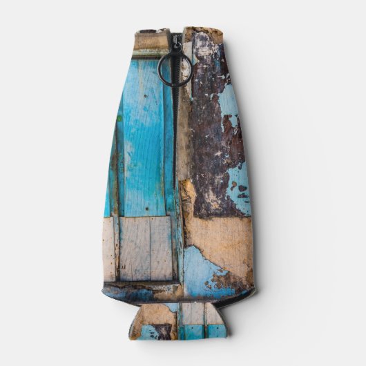 Blaue Wand und Tür Flaschenkühler (Rückseite)