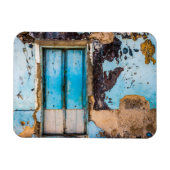 Blaue Wand und Tür Magnet (Horizontal)