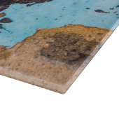 Blaue Wand und Tür Schneidebrett (Ecke)