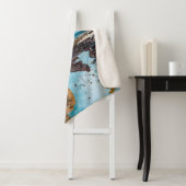 Blaue Wand und Tür Sherpadecke (Beispiel)