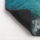 Blaue Wände einer Eishöhle Mousepad (Ecke)