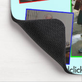 Blaue WARTEZEIT UND SEHEN Mousepad (Ecke)