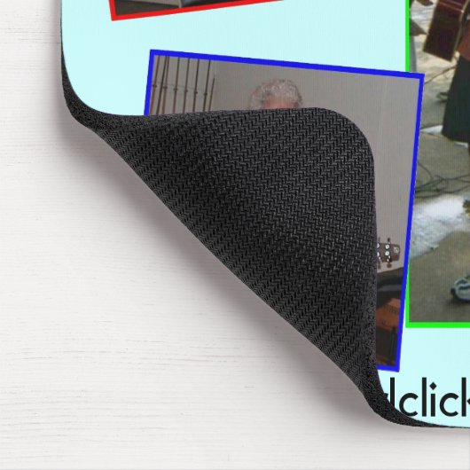 Blaue WARTEZEIT UND SEHEN Mousepad (Ecke)