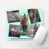 Blaue WARTEZEIT UND SEHEN Mousepad (Mit Mouse)