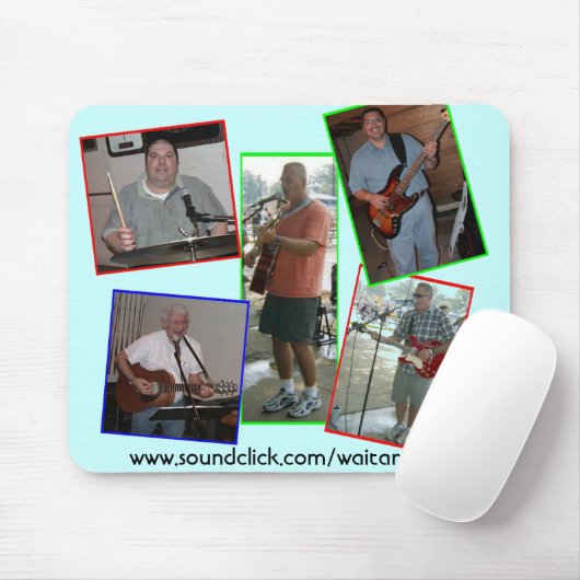 Blaue WARTEZEIT UND SEHEN Mousepad (Mit Mouse)