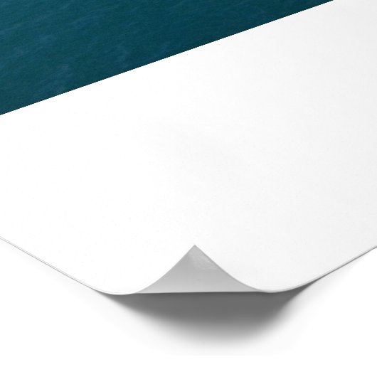 Blaue Wasserbrücke Poster (Ecke)