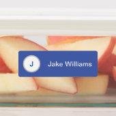 Blaue wasserdichte Bezeichnungen mit anfänglichen Etiketten (Befestigt)