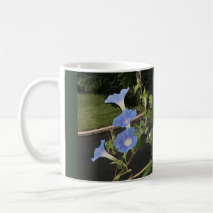 Blaue Wasserfall-Prunkwinde Kaffeetasse