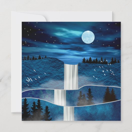 Blaue Wasserfälle (Rückseite)