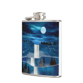 Blaue Wasserfälle Flachmann (Links)