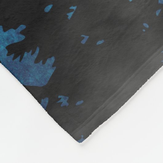 Blaue Wasserfälle Fleecedecke (Ecke)