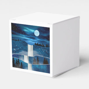 Blaue Wasserfälle Geschenkschachtel