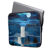 Blaue Wasserfälle Laptopschutzhülle (Vorderseite Links)