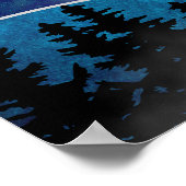 Blaue Wasserfälle Poster (Ecke)