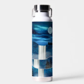 Blaue Wasserfälle Trinkflasche (Vorne)