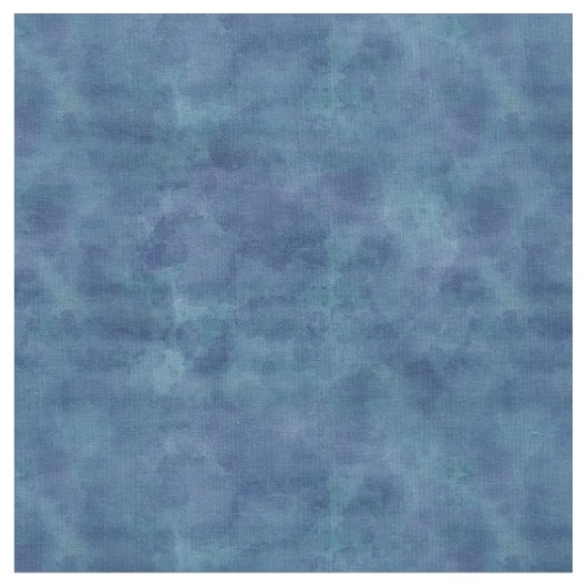 Blaue Wasserfarbe Abstrakte Wolkenmuster Stoff (Nahaufnahme)