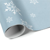 Blaue Wasserfarbe bei leichtem Eis Geschenkpapier (Rolleneckpunkt)