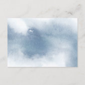 Blaue Wasserfarbe, Blumenzehen QR-Code-UAWG Begleitkarte (Rückseite)