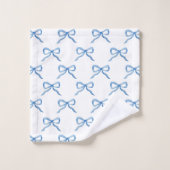 Blaue Wasserfarbe-Bogen-Muster Badhandtuch Set (Waschlappen)