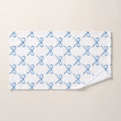 Blaue Wasserfarbe-Bogen-Muster Badhandtuch Set (Handtuch)