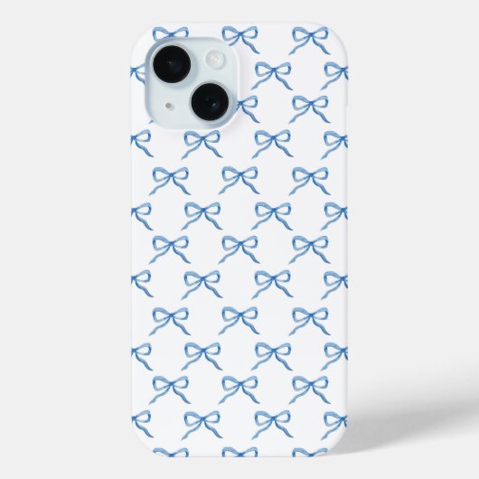 Blaue Wasserfarbe-Bogen-Muster Case-Mate iPhone Hülle (Rückseite)