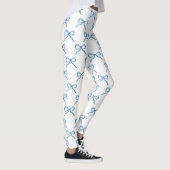 Blaue Wasserfarbe-Bogen-Muster Leggings (Rechts)