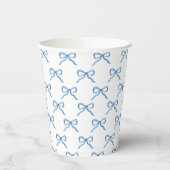 Blaue Wasserfarbe-Bogen-Muster Pappbecher (Links)