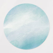 Blaue Wasserfarbe Etiketten (Design 1)