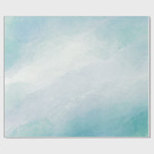 Blaue Wasserfarbe Geschenkpapier (Flach)