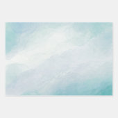 Blaue Wasserfarbe Geschenkpapier Set (Vorderseite 3)