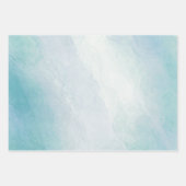 Blaue Wasserfarbe Geschenkpapier Set (Vorderseite 2)