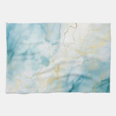 Blaue Wasserfarbe Geschirrtuch (Horizontal)