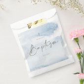 Blaue Wasserfarbe Jungen Taufgeschenktasche Geschenktütchen (Versiegelt)