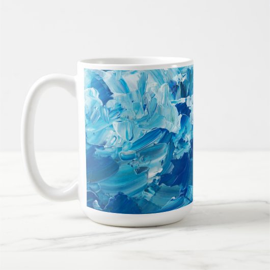 Blaue Wasserfarbe-Kaffeetasse Kaffeetasse (Links)