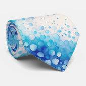 Blaue Wasserfarbe Krawatte (Gerollt)