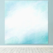 Blaue Wasserfarbe Leinwanddruck (Insitu (Holzboden))