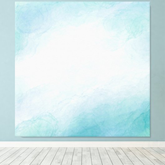 Blaue Wasserfarbe Leinwanddruck (Insitu (Holzboden))