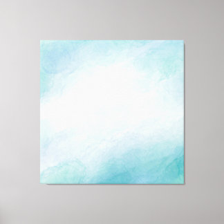 Blaue Wasserfarbe Leinwanddruck