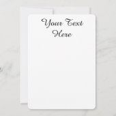 Blaue Wasserfarbe mit eleganten Akzenten Einladung (Rückseite)